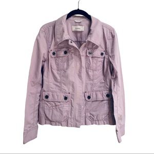Caslon Lightweight Lilac Utility Jacket: M